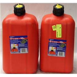 LOT OF TWO 10L GAS CANS