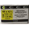 Image 1 : INDUSTRIAL GARBAGE BAGS 48" X 42.5" , 100 PER BOX