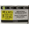 Image 1 : INDUSTRIAL GARBAGE BAGS 48" X 42.5" , 100 PER BOX