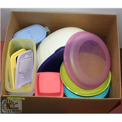 LOT OF ASSORTED TUPPERWARE.