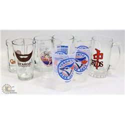 ASSORTED BEER MUGS/GLASSES