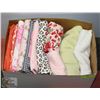 Image 1 : BOX OF VARIOUS SEWING MATERIAL INCL LOTS OF