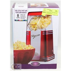 NEW 50S STYLE HOT AIR POPCORN MAKER "NOSTALGIA"