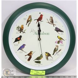 AUDUBON BIRD CLOCK WITH SOUND PER HOUR