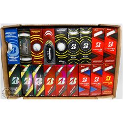 FLAT OF BRIDGESTONE RECLAIMED GOLF BALLS