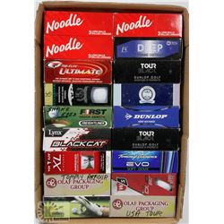 FLAT OF ASST RECLAIMED GOLF BALLS