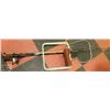 Image 1 : GROUP OF FISHING RODS, FISHING NET & STOOL