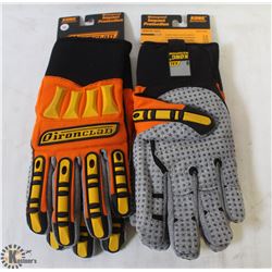 2 PAIRS OF XXL IRONCLAD HIGH PERFORMANCE GLOVES