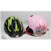 Image 1 : LOT OF 2 CHILDRENS BIKE HELMETS