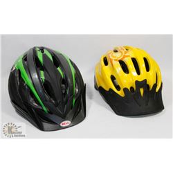 LOT OF 2 CHILDRENS BIKE HELMETS