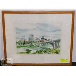 ORIGINAL BRIAN SMITH WATERCOLOR PROF. FRAMED