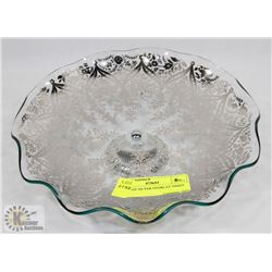 VINTAGE SILVER OVERLAY TIDBIT TRAY