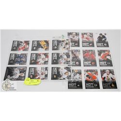 LOT OF 18 - 2013/14 SCORE HOT ROOKIE CARDS.