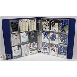 BINDER OF TORONTO MAPLE LEAFS HOCKEY CARDS