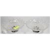Image 1 : PAIR OF FEDERAL PEDAL DEPRESSION GLASS BOWLS