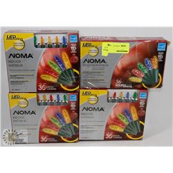 4 BOXES OF NOMA INDOOR LED CHRISTMAS LIGHTS