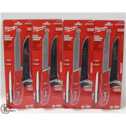 LOT OF 4 MILWAUKEE SMOOTH BLADE INSULATION KNIVES