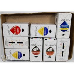 8 PACKS OF TASSIMO COFFEE CUPS