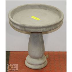 CONCRETE 2 PIECE BIRDBATH 14" X 14"