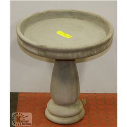 CONCRETE 2 PIECE BIRDBATH 14" X 14"