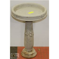 CONCRETE 2 PIECE BIRDBATH 16" X 23"
