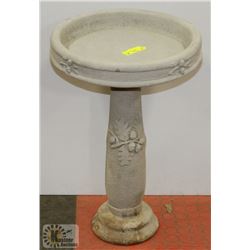 CONCRETE 2 PIECE BIRDBATH 16" X 23"