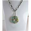 Image 1 : 21)  PALE GREEN SEA SEDIMENT JASPER  CIRCLE