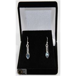 #105-LABRADORITE GEMSTONE DANGLE EARRINGS