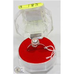 #63-FRESH WATER PEARL LAVENDER RING