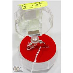 #66-FRESH WATER PEARL LAVENDER RING