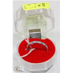 #19-CUBIC ZIRCONIA RING .925 STERLING SILVER RING