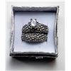 Image 1 : 4)  2 PCE WEDDING SET WITH DIAGONAL SET