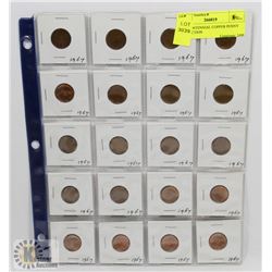 1967 CENTENNIAL COPPER PENNY COLLECTION