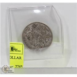 1945 CANADA SILVER HALF DOLLAR