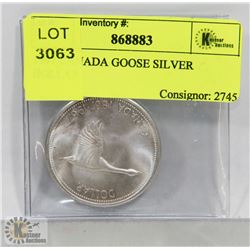 1967 CANADA GOOSE SILVER DOLLAR