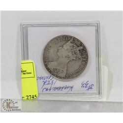 ANTIQUE  18TH  CENTURY VICTORIAN SILVER FLORIN