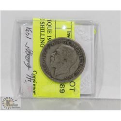 ANTIQUE 1902 KING EDWARD VS  ONE SHILLING