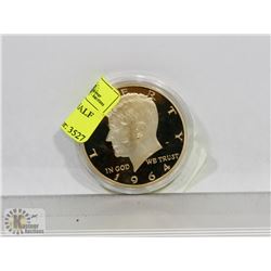 1964 GOLD PLATED KENNEDY HALF DOLLAR