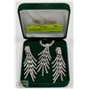 Image 1 : GALWAY IRISH CRYSTAL NECKLACE & EARRING SET