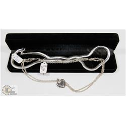 2PC 18" SILVER PLATED NECKLACES