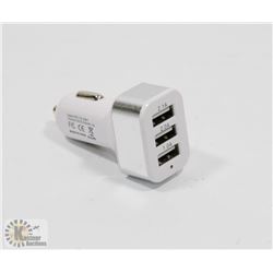 3 PORT USB CAR CHARGER ADAPTOR.