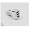 Image 1 : 3 PORT USB CAR CHARGER ADAPTOR.
