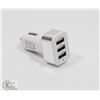 Image 1 : 3 PORT USB CAR CHARGER ADAPTOR.