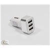 Image 1 : 3 PORT USB CAR CHARGER ADAPTOR.