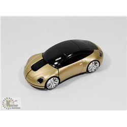 NEW GOLD CAR SHAPED WIRELESS MOUSE