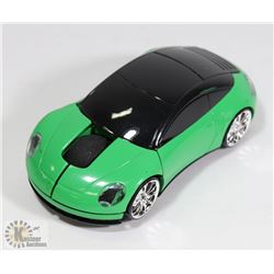NEW GREEN CAR SHAPED WIRELESS MOUSE