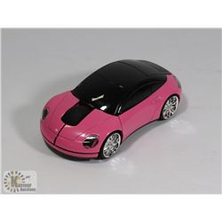 NEW PINK CAR SHAPED WIRELESS MOUSE