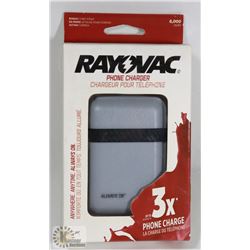 NEW RAYOVAC 6000 MAH POWER BANK