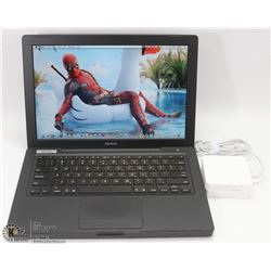 RARE BLACK APPLE MACBOOK LAPTOP W/ WEBCAM