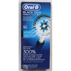 ORAL-B BLACK 1000 CROSS ACTION RECHARGEABLE